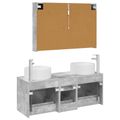 vidaXL Sada kúpeľňového nábytku 4 pcs Betónovo sivá
