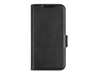 Pouzdro s klopou pro mobilní telefon - polyuretan (PU), plast - černá - pro Samsung Galaxy A25