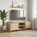 vidaXL TV skrinka 130 x 33 x 47 cm Dub sonoma Kompozitné drevo
