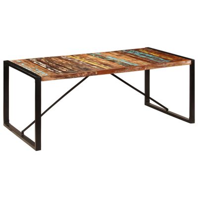 vidaXL Jedálenský stôl 200x100x75 cm, recyklovaný masív