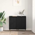vidaXL Servírovacia skriňa 2 ks Čierny dub 40 x 35 x 70 cm