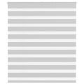 vidaXL Zebra roleta svetlosivá 125x150cm šírka látky 120,9cm polyester