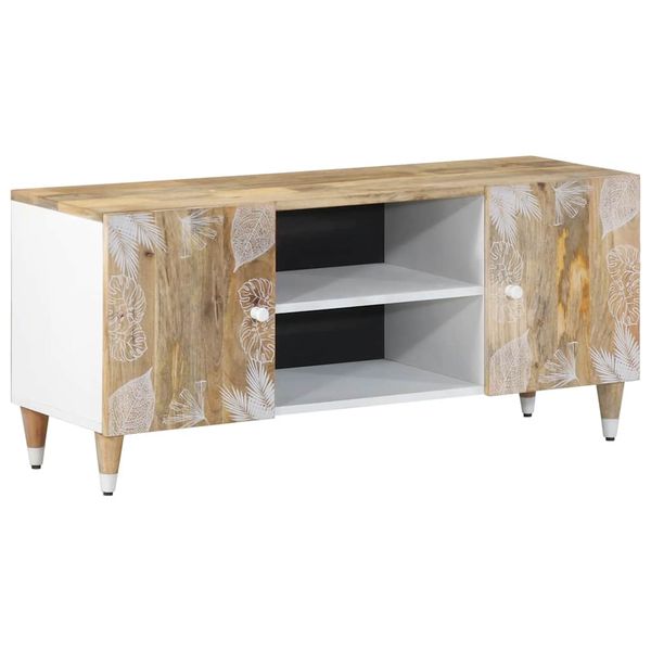 VidaXL TV skrinka 105x33,5x46 cm Masívne drevo Mango