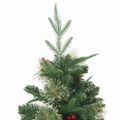 vidaXL Umelý Sklápací Vianočný Stromček Zelená 120 cm PE a PVC