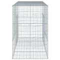 vidaXL Gabiónový kôš s krytom 200x100x150 cm pozinkované železo