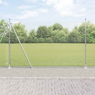 vidaXL Vonkajší zváraný drôtový plot s betónovým základom 10 x 1,5 m