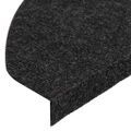 vidaXL Nášľapy na schody samolepiace 30 ks čierne 65x22,5x3,5 cm