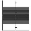 vidaXL Skladací sprchový kút ESG 120x140 cm čierny