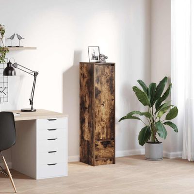 vidaXL Highboard Dub dymový 29,5x34x119,5 cm Upravené drevo