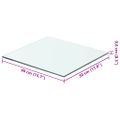 vidaXL Poličky 2 ks panel z priehľadného skla 40x30 cm