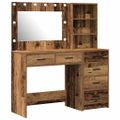 vidaXL Toaletný stolík 2 ks Hnedá 78.5 x 41 x 135 cm Kompozitné drevo