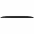 vidaXL Prídavné police 4 ks, lesklé čierne 80x20x1,5 cm, drevotrieska