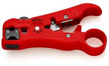 Knipex, 16 60 06 SB, Nástroj na odizolovanie koaxiálnych a datových káblov
