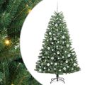 vidaXL Umelý Sklápací Vianočný Stromček Zelená 180 cm PVC a kov