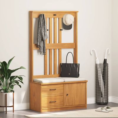 vidaXL Halový strom SANDNES 87x40x159,5 cm masívna borovica