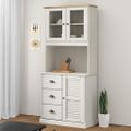 vidaXL Vysoká skrinka VIGO biela 78x40x175 cm borovicový masív