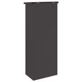 vidaXL Schránka na balíky s úložiskom Čierna 44,5 x 29 x 110,5 cm Oceľ