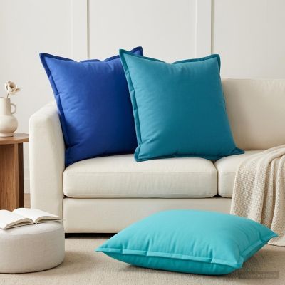 vidaXL Poťah na podložku 2 ks HOUTEN Svetlomodrá 70 x 70 cm Polyester