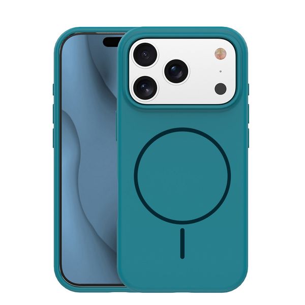 Silicone Thin Mag case for iPhone 17 6,3" / 18 6,3" turquoise