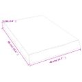 vidaXL Kúpeľňová doska tmavohnedá 40x60x(2-6) cm ošetrený masív