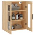 vidaXL Nástenná TV skrinka dub sonoma 69,5x34x90 cm