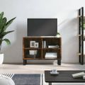 vidaXL TV skrinka dymový dub 69,5x30x50 cm kompozitné drevo
