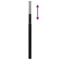 Teleskopické stolové nohy, čierne, 710 mm-1100 mm 2 ks