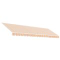 vidaXL Náhradná látka na markízu, oranžovo-modrá, 5x3 m, polyester
