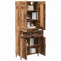 vidaXL Highboard 2 ks Staré drevo 69,5 x 34 x 180 cm Kompozitné drevo
