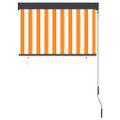 vidaXL Vonkajšia zatemňovacia roleta 100x250 cm biela a oranžová