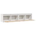 vidaXL Nástenné skrinky 2 ks biele 80x30x35 cm masívna borovica