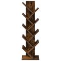 vidaXL Stromová knižnica 6-úrovňová 30 x 18 x 100 cm Kompozitné drevo