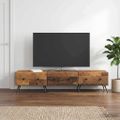 vidaXL TV skrinka Staré drevo 147 x 34,5 x 30 cm Kompozitné drevo