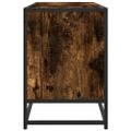 vidaXL TV skrinka dymový dub 150x35x41 cm kompozitné drevo a kov