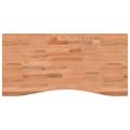vidaXL Stolová doska 100x(45-50)x2,5 cm masívny buk