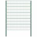 vidaXL Plotový panel so stĺpikmi, železný 694,5x200 cm, zelený