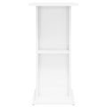 vidaXL Stojan na akvárium lesklý biely 60,5x36x72,5 cm kompoz. drevo