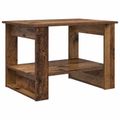vidaXL Konferenčný stolík Staré drevo 72 x 50 x 50 cm Kompozitné drevo