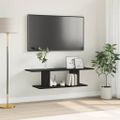 vidaXL Zostava TV skriniek 103 x 30 x 26,5 cm Čierna Kompozitné drevo