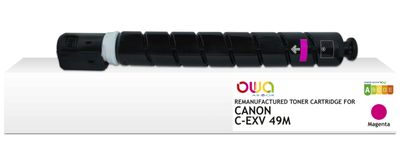 OWA Armor toner kompatibilný s Canon C-EXV49M, 19000st, červená/magenta