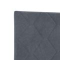 vidaXL Posteľ boxspring s matracom Tmavosivá 90 x 200 cm Zamat