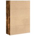vidaXL Knižnica dymový dub 80x30x114 cm kompozitné drevo