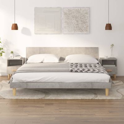 vidaXL Nočné stolíky 2 ks betónové sivé 40x35x47 cm