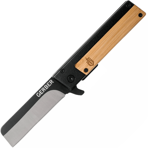 Gerber 30-001669 Quadrant Bamboo vreckový nôž 6,9 cm, Satin, oceľ, bambus