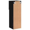 vidaXL TV skrinky s LED svetlami 2 ks čierne 30,5x30x90 cm