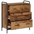 vidaXL Servírovacia skriňa Staré drevo 97 x 33 x 81 cm