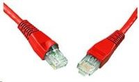 Solarix - patch kabel CAT5E UTP PVC 10 m červený snag-proof