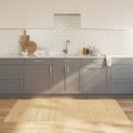 vidaXL Koberec obdĺžnikový bledý prírodný 100x200 cm bambus