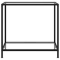 vidaXL Konzolový stolík, priehľadný 80x35x75 cm, tvrdené sklo