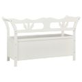 vidaXL Lavica biela 107x45x75,5 cm masívna jedľa